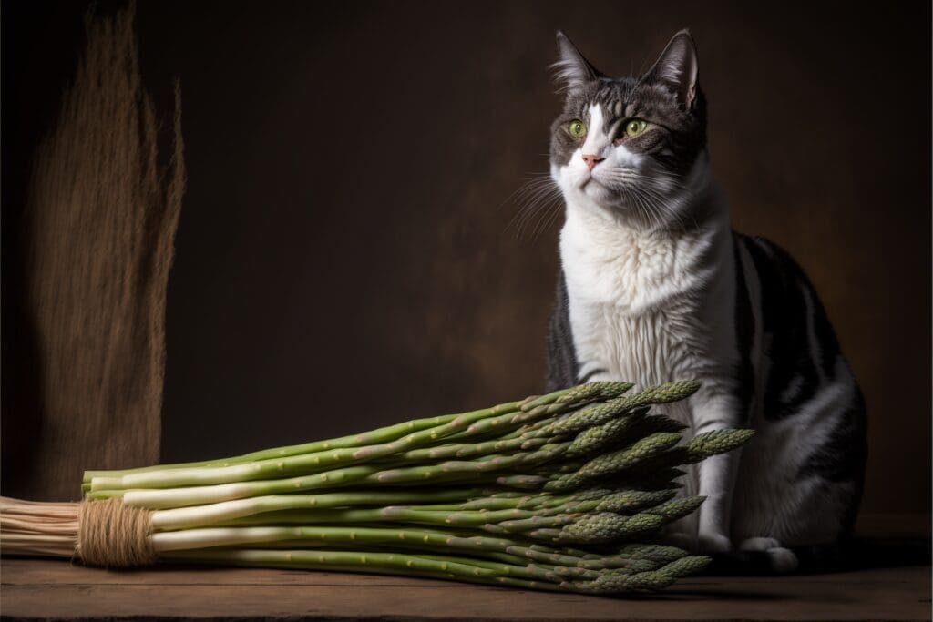cat asparagus