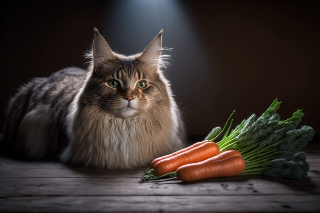cat carrots