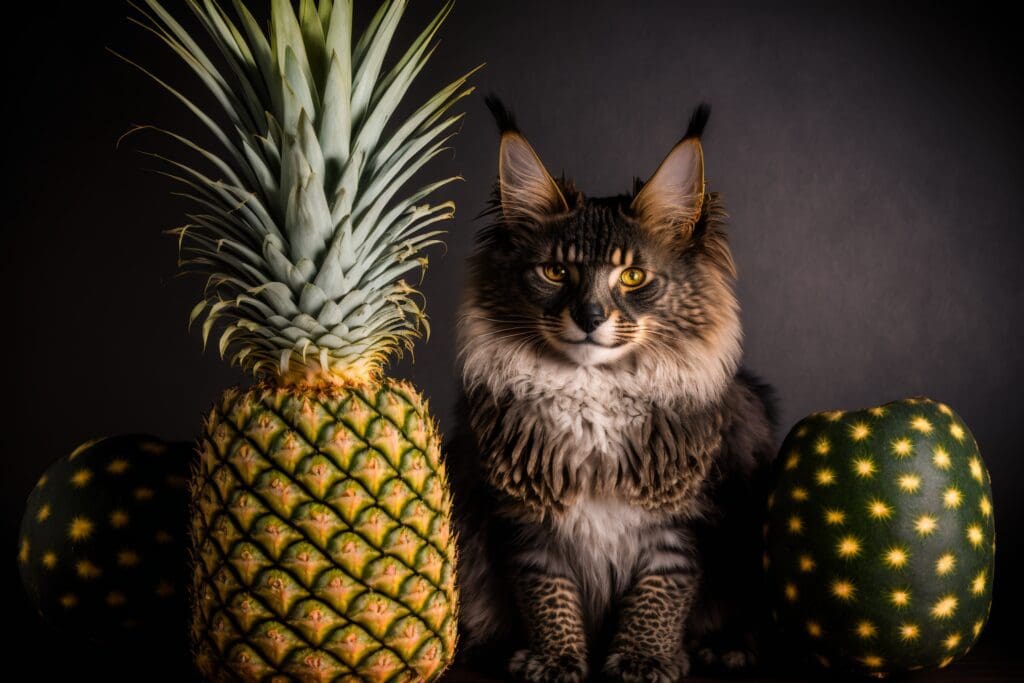 cat pineapple