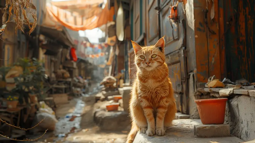 cat in the streets of Istanbul, Turkey